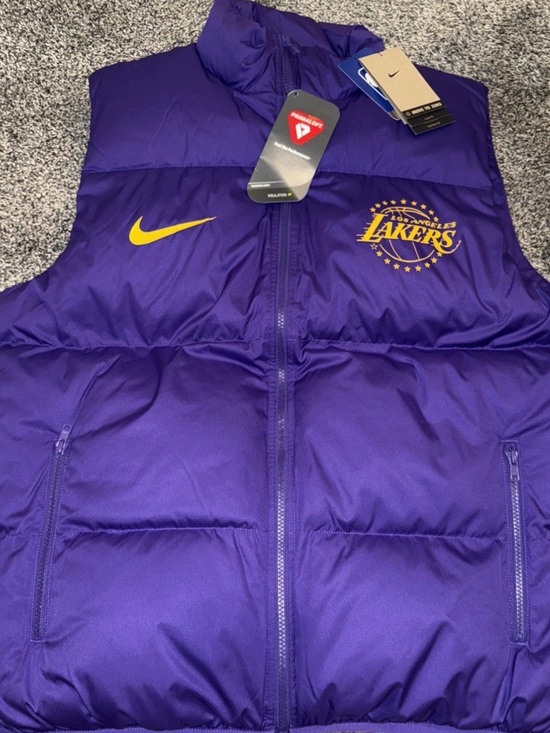Nike Other - New Nike Los Angeles Lakers City Edition Men's NBA Puffer Vest Size Medium M